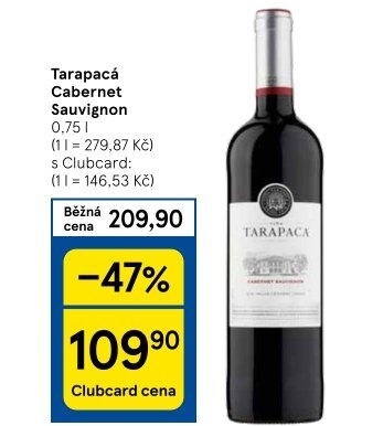 Víno Cabernet Sauvignon Viňa Tarapaca
