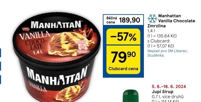 Zmrzlina v kelímku Manhattan Nestlé