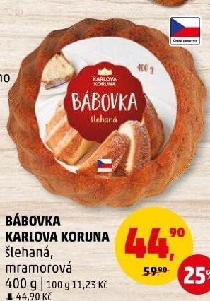 Bábovka Karlova Koruna