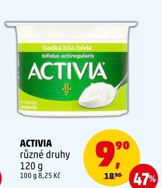 Bílý jogurt Activia Danone