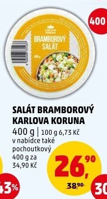 Bramborový salát Karlova Koruna