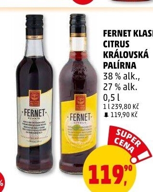 Fernet klasik Královská palírna