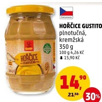 Hořčice plnotučná Gustito