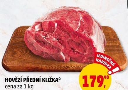 Hovězí přední bez kosti - kližka