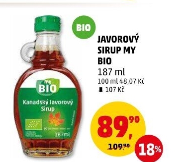 Javorový sirup My BIO