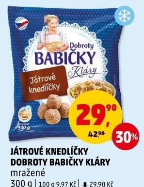 Knedlíčky játrové mražené Dobroty Babičky Kláry