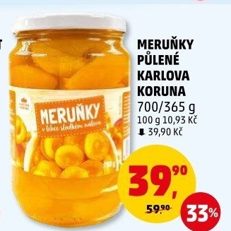 Kompot meruňky Karlova Koruna