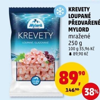 Krevety předvařené mražené Mylord