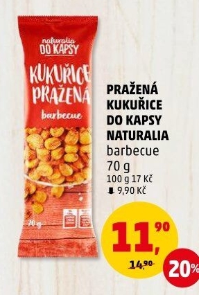Kukuřice pražená barbecue Naturalia