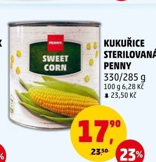 Kukuřice sterilovaná Penny