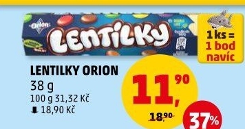 Lentilky Orion