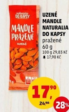 Mandle uzené pražené Naturalia