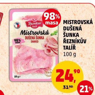 Mistrovská dušená šunka Řezníkův talíř