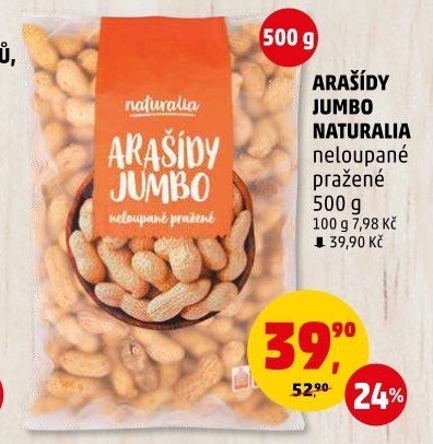 Neloupané arašídy Naturalia