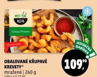 Obalované krevety mražené Mei Tai Asia