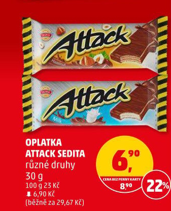 Oplatky Attack Sedita