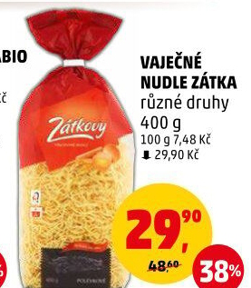 Polévkové nudle Zátkovy