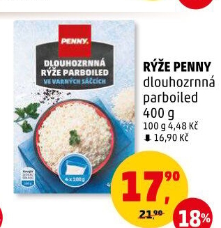 Rýže dlouhozrnná parboiled Penny