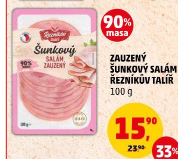 Salám šunkový zauzený Řezníkův talíř