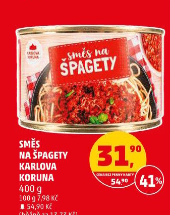 Směs na špagety Karlova Koruna