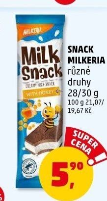 Snack mléčný Milkeria