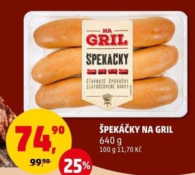 Špekáčky Na gril Penny