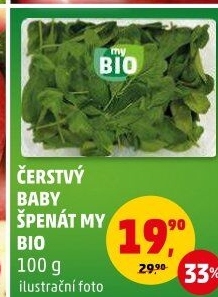 Špenát baby My BIO