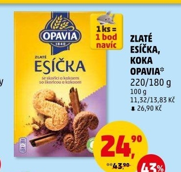 Sušenky Esíčka Zlaté Opavia