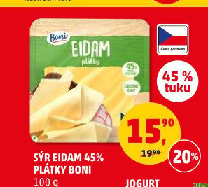Sýr Eidam 45% Boni