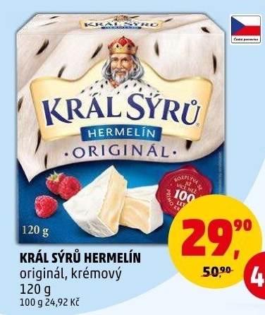 Sýr Hermelín Král sýrů