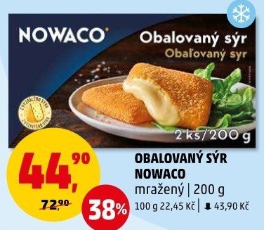 Sýr obalovaný mražený Nowaco