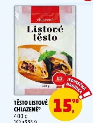 Těsto listové Melites