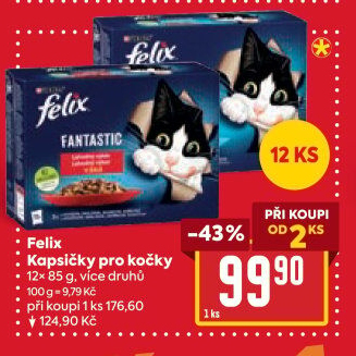 Kapsičky pro kočky Fantastic Felix Purina