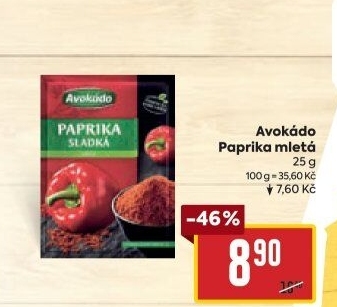 Koření Paprika mletá Avokádo