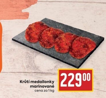 Krůtí medailonky marinované