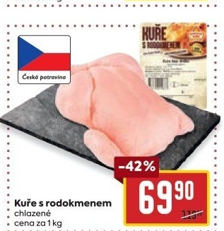 Kuře s rodokmenem Vodňanské kuře