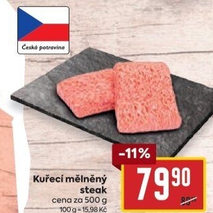 Kuřecí steak mletý