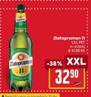 Pivo světlý ležák 11° Zlatopramen