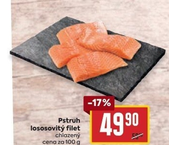 Pstruh lososovitý filety