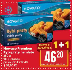 Rybí prsty nemleté mražené Nowaco Premium