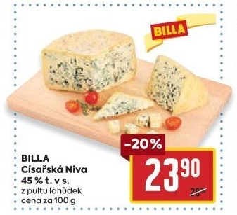 Sýr Niva císařská 45% Billa