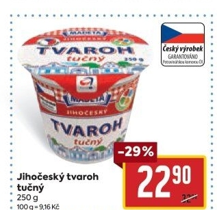 Tvaroh tučný Jihočeský Madeta