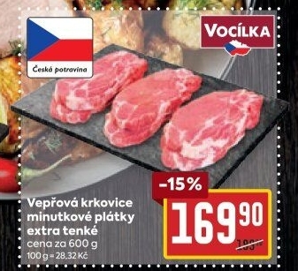 Vepřová krkovice bez kosti Vocílka