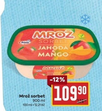 Zmrzlina ve vaničce Sorbet Mrož Prima