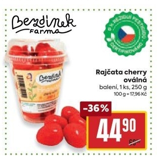 Rajčata cherry Farma Bezdínek