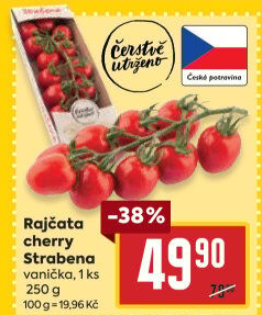 Rajčata cherry keříková Čerstvě utrženo