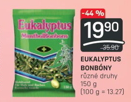 Bonbony mentolové Eukalyptus