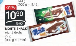 Dezert mléčný Monte Snack Zott