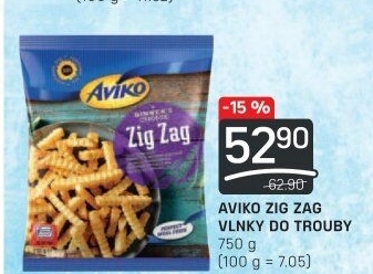 Hranolky vlnky mražené Zig Zag Aviko
