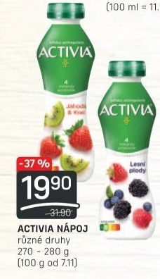 Jogurtový nápoj Activia Danone